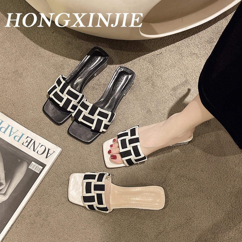 HONGXINJIE Giày Cao Gót Mũi Nhọn GIÀY SANDAL Thời Trang Mới 2023 Cho Nữ B95G092 35Z230831