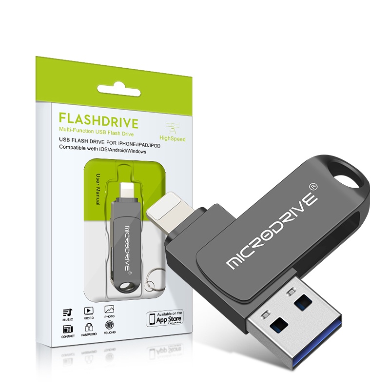 Otg Ổ Đĩa usb 3.0 32gb 64gb 128gb 256gb 512gb 1tb 2 Trong 1 Cho iphone