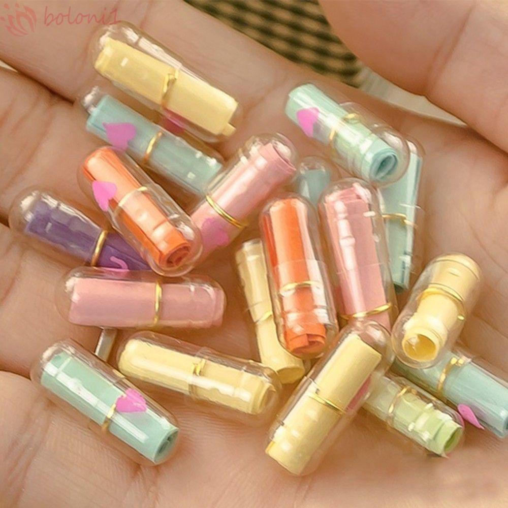Hộp 50 Viên Nang Thông Điệp Đầy Màu Sắc Tuyệt Vời Trong Suốt Hình Viên Thuốc