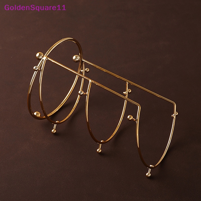 Giá Đỡ Vương Miện Cô Dâu Bằng Kim Loại Đính Đá Pha Lê Vàng Trưng Bày vn