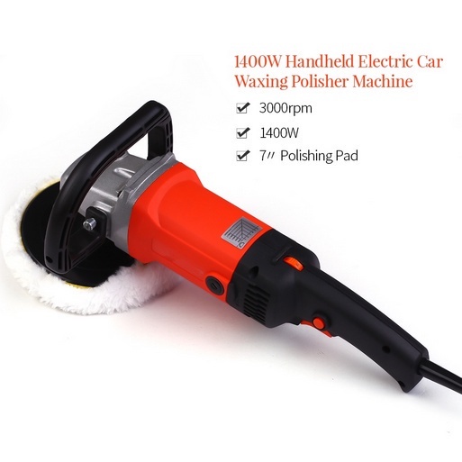 2100W Máy đánh bóng ô tô điện cầm tay/ Máy đánh bóng xe điện cầm tay Máy đánh bóng M14 Sơn xe 180mm