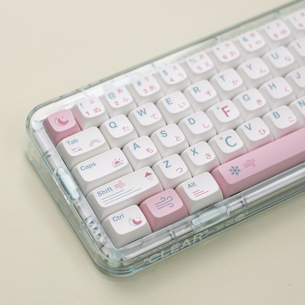 Keycaps Jinshuiloutai, chiều cao XDA, PBT, quá trình thăng hoa, 132 phím phù hợp với bàn phím có 61 68 84 87 98 100 104 phím