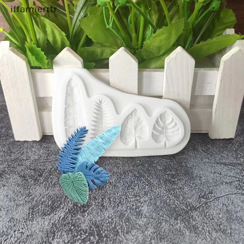 Khuôn silicone Làm Bánh Hình 4 Chiếc Lá