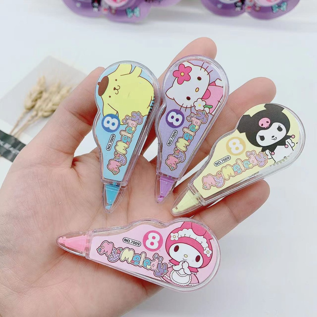 Sanrio Bút Xóa Dạng Băng Keo 4 Trong 1 Hình Cún Đáng Yêu