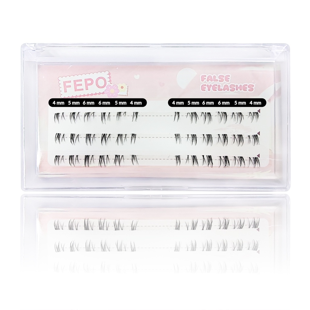 Hộp Lông Mi Giả 3 Hàng Trang Điểm Tự Nhiên 3mm-6mm