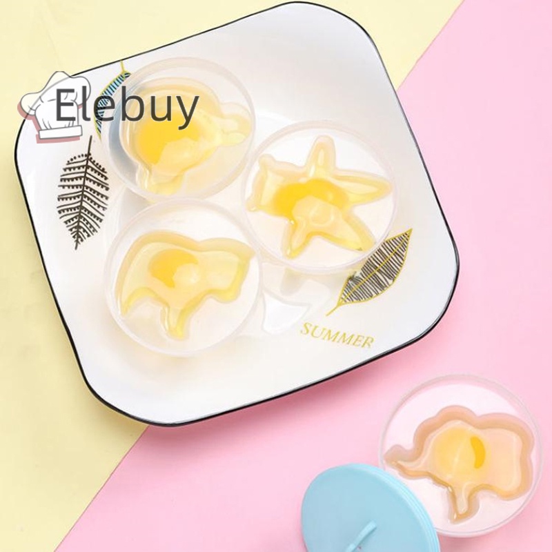 Khuôn Silicon Hấp Trứng Chịu Nhiệt Độ Cao Hình Hoạt Hình Có Nắp Đậy Cho Bé