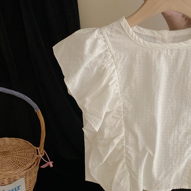 Set Áo Thun Tay Ngắn + Quần Yếm Dễ Thương Cho Bé Gái