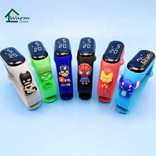 Đồng Hồ Đeo Tay Điện Tử Thể Thao Chống Nước Đèn led Nhân Vật Hoạt Hình Người Nhện 50 Kiểu Cho Trẻ Em