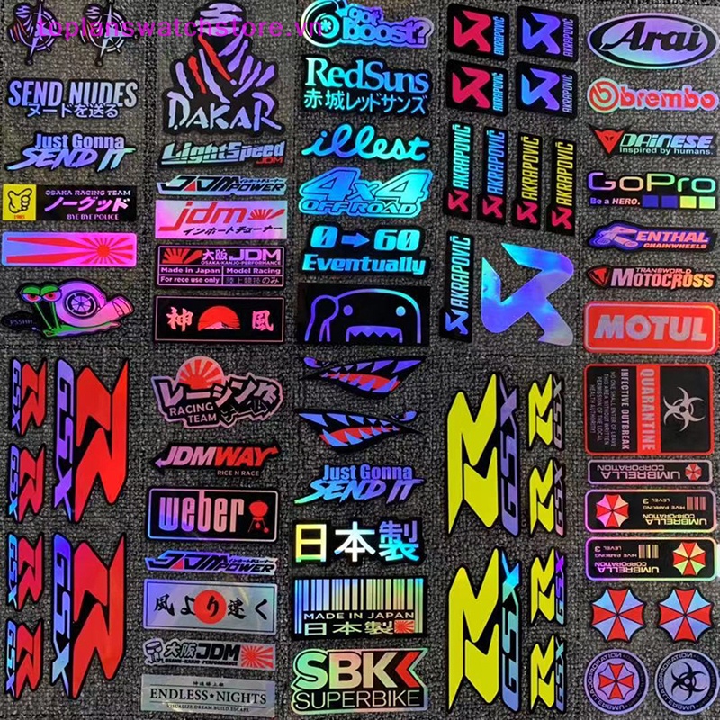 Miếng Dán laser Chống Thấm Nước Trang Trí Xe Hơi Xe Máy