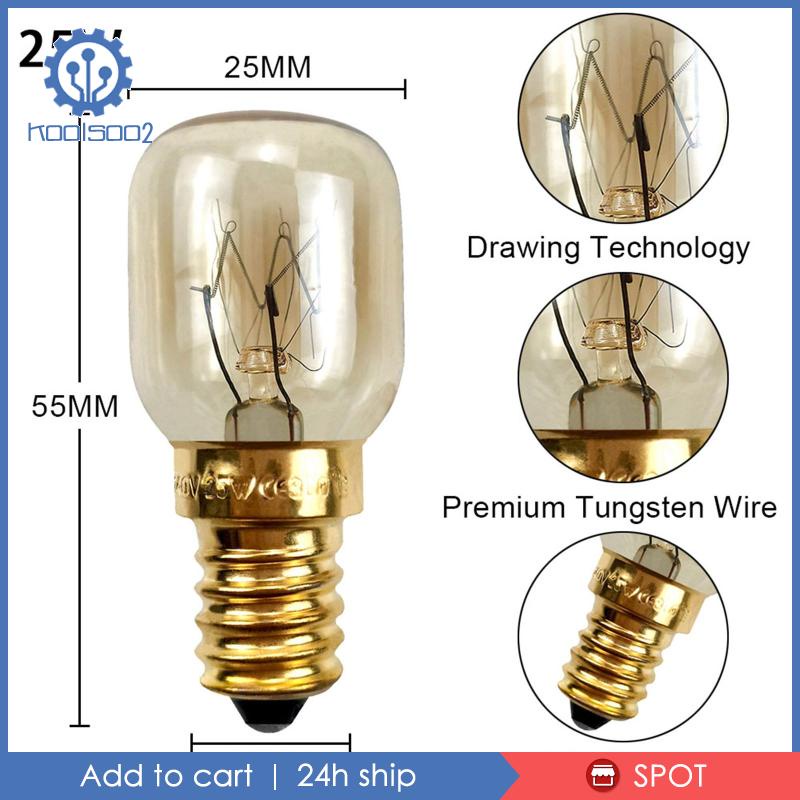 Set 2 Bóng Đèn Dây Chịu Nhiệt Siêu Bền Dùng Cho Lò Vi Sóng / Tủ Lạnh