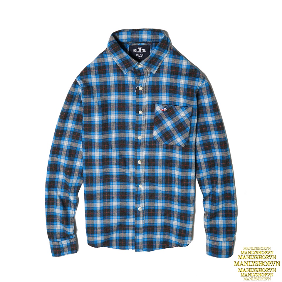 Áo sơ mi nam kẻ caro, chất vải cotton dạ mỏng cao cấp form slimfit Senim H916