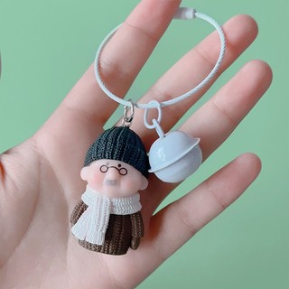 Móc khóa vòng chuông nhiều màu (Vòng 5cm, Chuông 2cm)