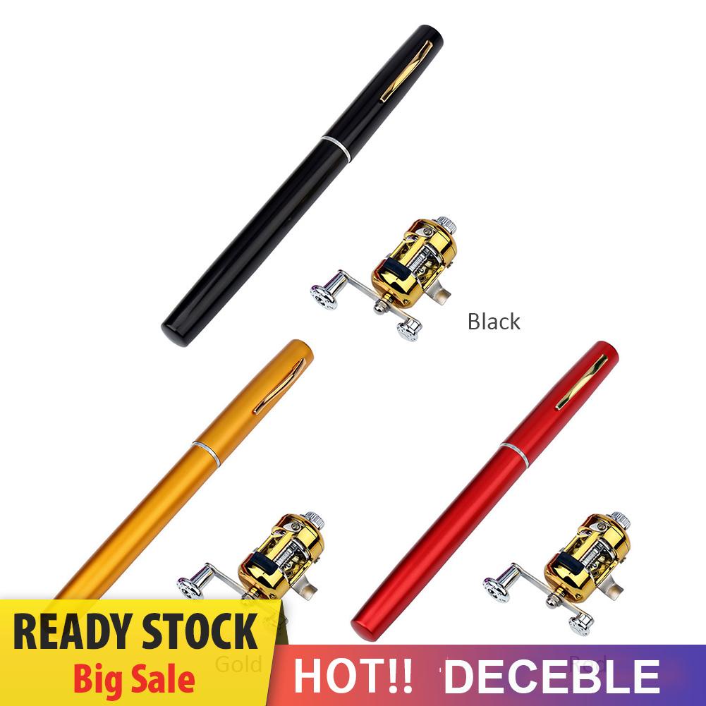 Cần Câu Cá mini Bỏ Túi Bằng Nhôm Hình Cây Bút Kèm Máy Câu