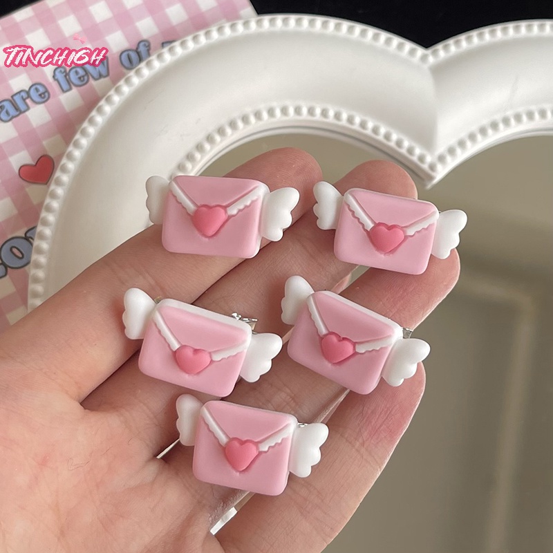 Kẹp Tóc bang y2k Hình Cánh Thiên Thần Màu Hồng Ngọt Ngào Dễ Thương Dành Cho Bé Gái