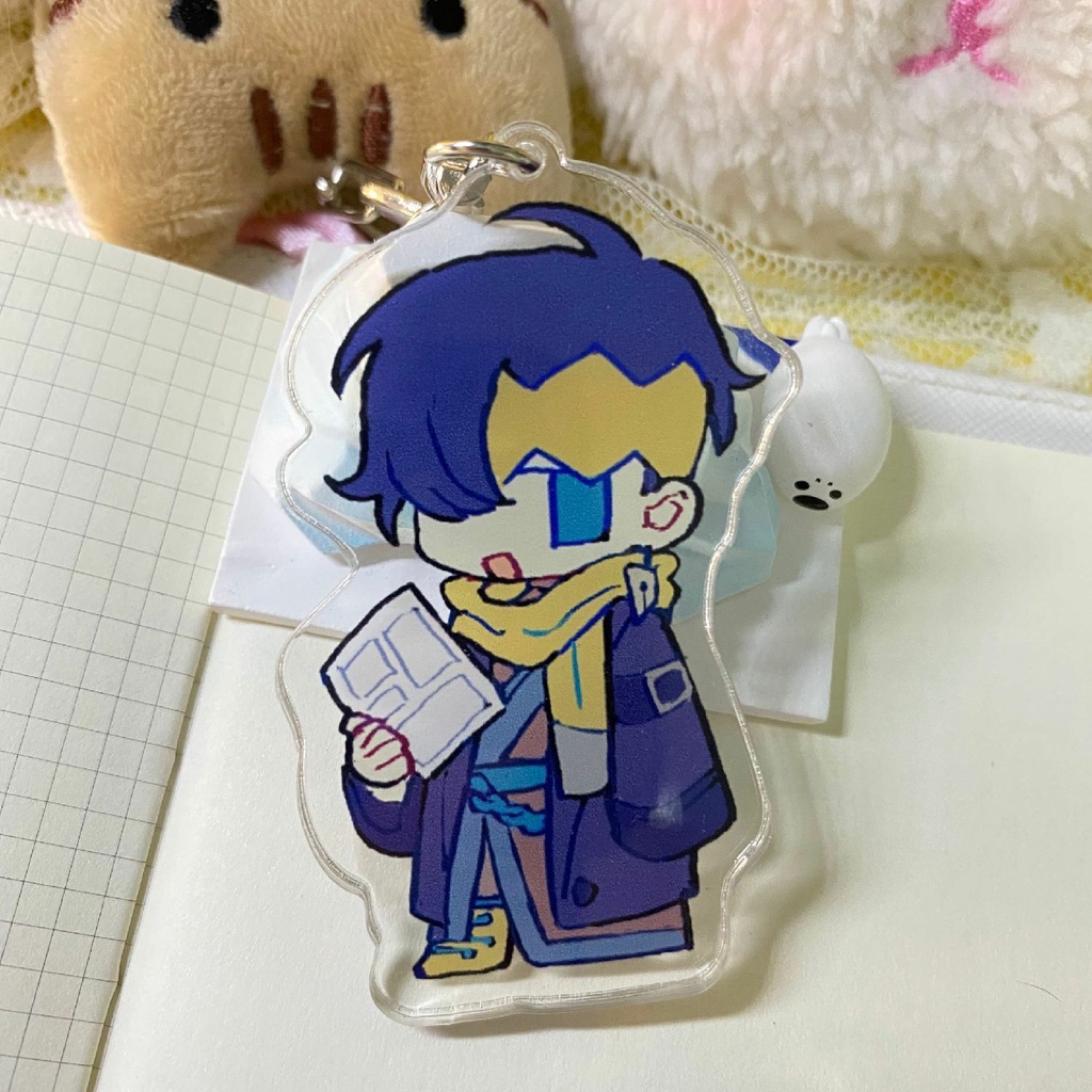 Móc khóa Kawaii JJBA Anime Keychain Women JoJo Bizarre Adventure Key Chain Man Kujo Jotaro Kakyoin Acrylic