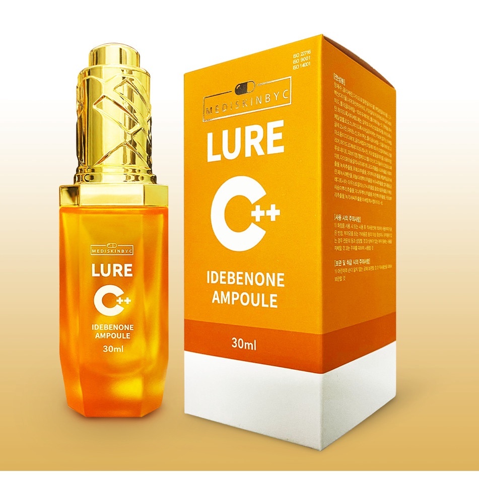 Siêu tinh chất dưỡng chuyên biệt chống lão hóa Mediskinbyc Lure C++ Idebenone Amploue 30ml