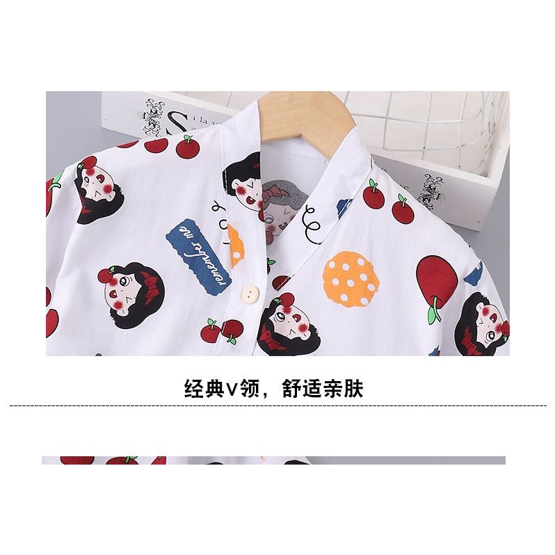 Bộ Đồ Ngủ Pijama Tay Dài Bằng Vải Lụa cotton Thời Trang Mùa Hè Dành Cho Bé Trai 80-175cm