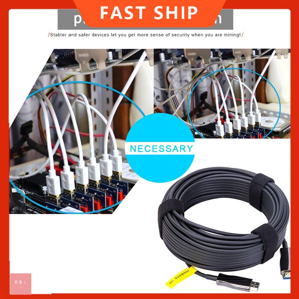 Cáp quang 20m Cáp dữ liệu sợi tương thích HDMI Hỗ trợ dây độ nét cao 2.0 4K@60hz BB Dây độ nét cao