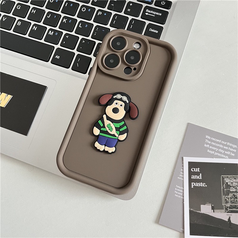 Ốp Điện Thoại silicone Mềm Cảm Giác Như Da Chống Rơi In Hình Mặt Cười / Gấu 3d Cho iphone 15 pro max  14 13 12 11 pro max x xr xs max 7 8 plus