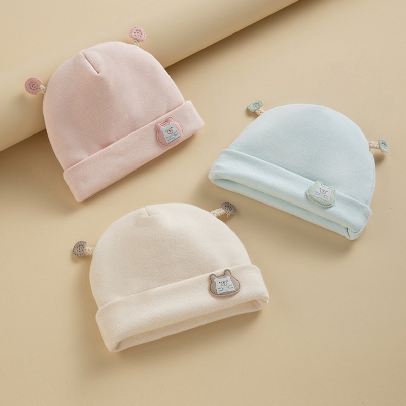Mũ Beanie Chống Gió Giữ Ấm Mùa Đông In Hình Động Vật Hoạt Hình Dễ Thương Cho Bé Trai Và Gái 0-3 Tháng Tuổi