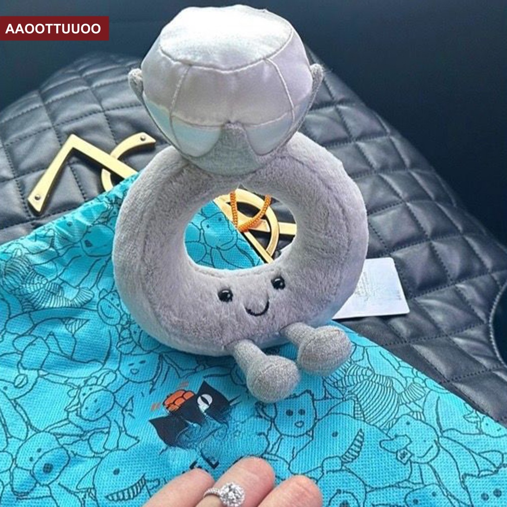 Dễ Thương Nhẫn Đính Kim Cương Nhân Tạo Lớn Quà Tặng Ngày Lễ Tình Nhân Cho Bạn Gái