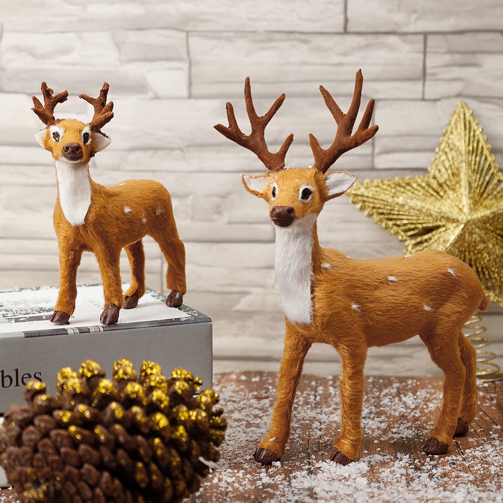 Búp Bê Tuần Lộc Pha Lê Nhồi Bông Trang Trí Cây Thông / Nhà Cửa / Năm Mới