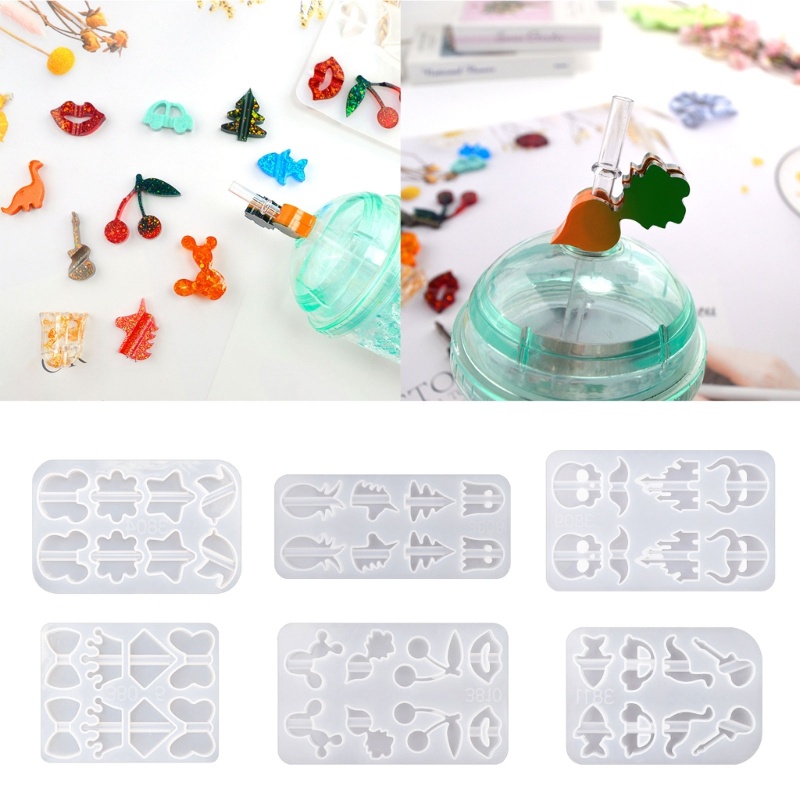 Khuôn silicone Làm Ống Hút epoxy Pha Lê