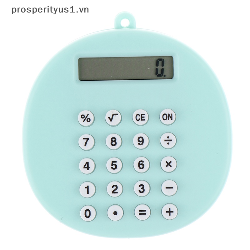 Móc Khóa Máy Tính Hình Tròn Kỹ Thuật Số mini Sáng Tạo Làm Quà Tặng Cho Trẻ Em