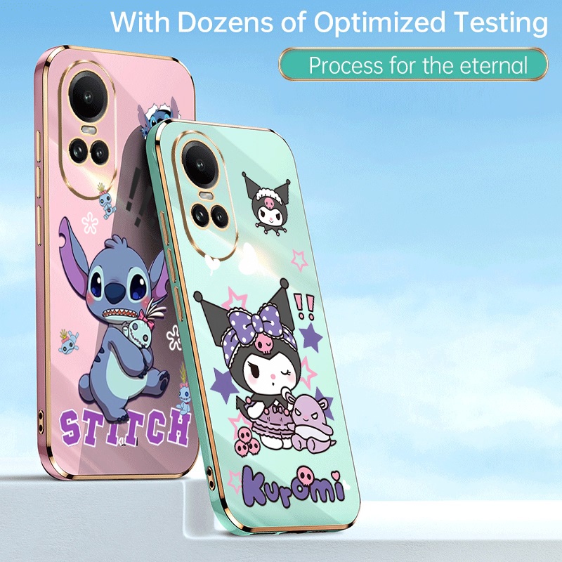 Thời Trang Ốp Điện Thoại Dẻo Họa Tiết Hoạt Hình Dễ Thương Cho oppo reno 10 pro plus 5g