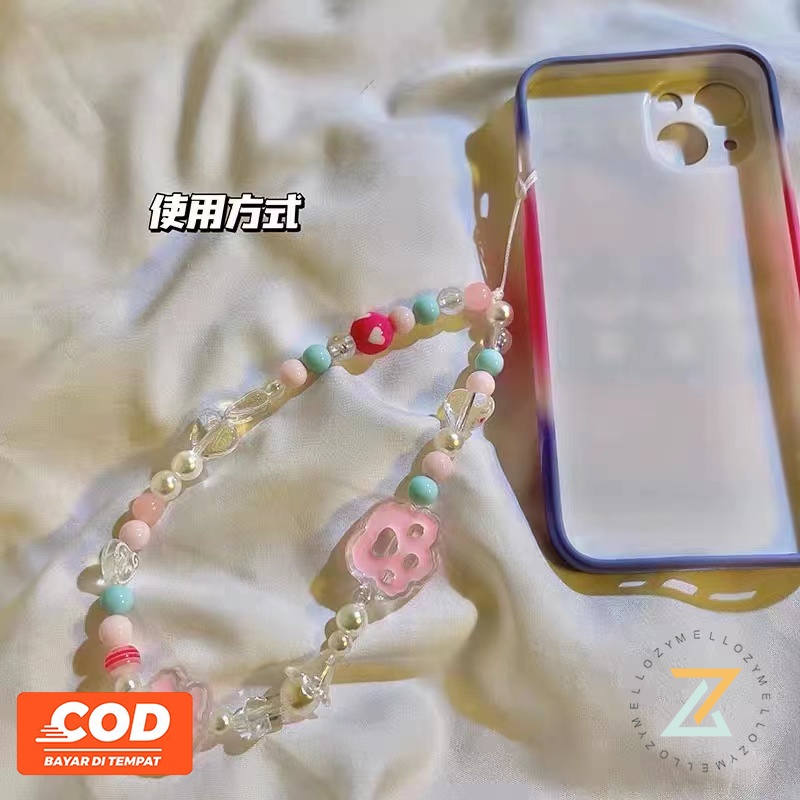 Thời Trang Dây Đeo Điện Thoại Bằng acrylic Hình Nơ / Trái Tim Đính Hạt Ngọc Trai Dễ Thương