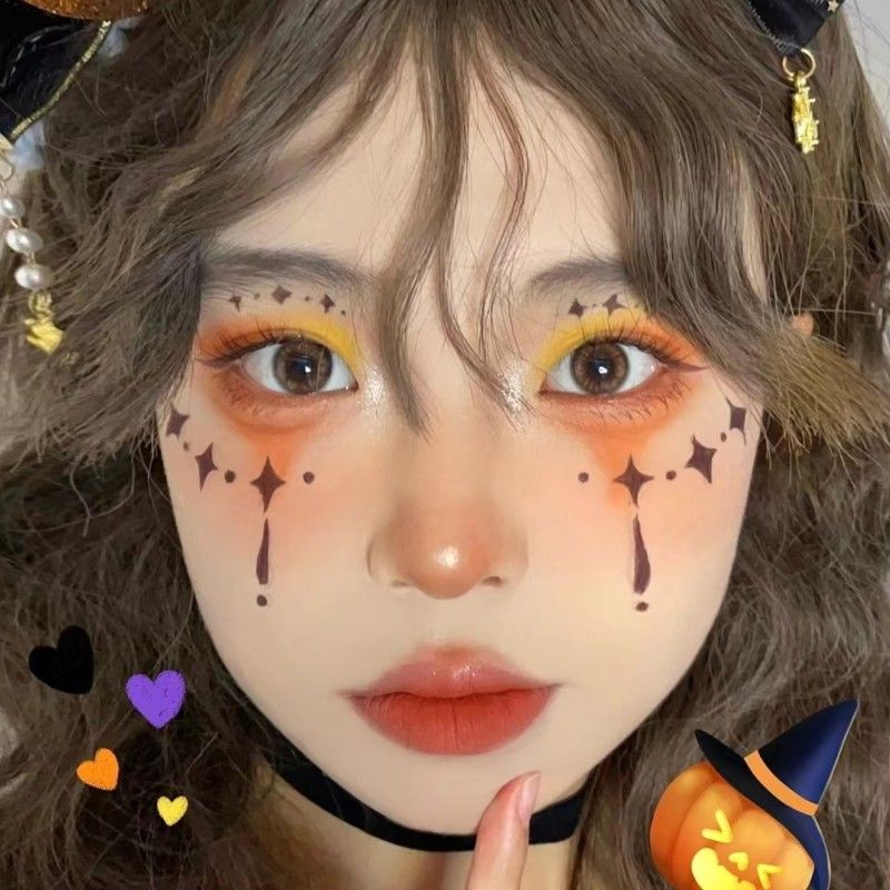 Hình Xăm Dán Mặt Người Tuyết / Dơi / Tuần Lộc / Bí Ngô Dễ Thương Vui Nhộn Trang Trí halloween / Giáng Sinh