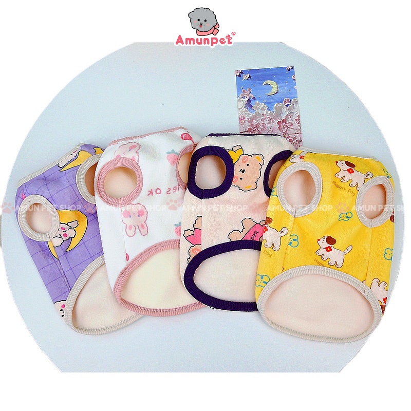 Áo Nỉ Cho Chó Mèo Quần Áo Mùa Đông Cho Thú Cưng Mặc Ấm Có Móc Hoạ Tiết Dễ Thương Thời Trang Amun Pet