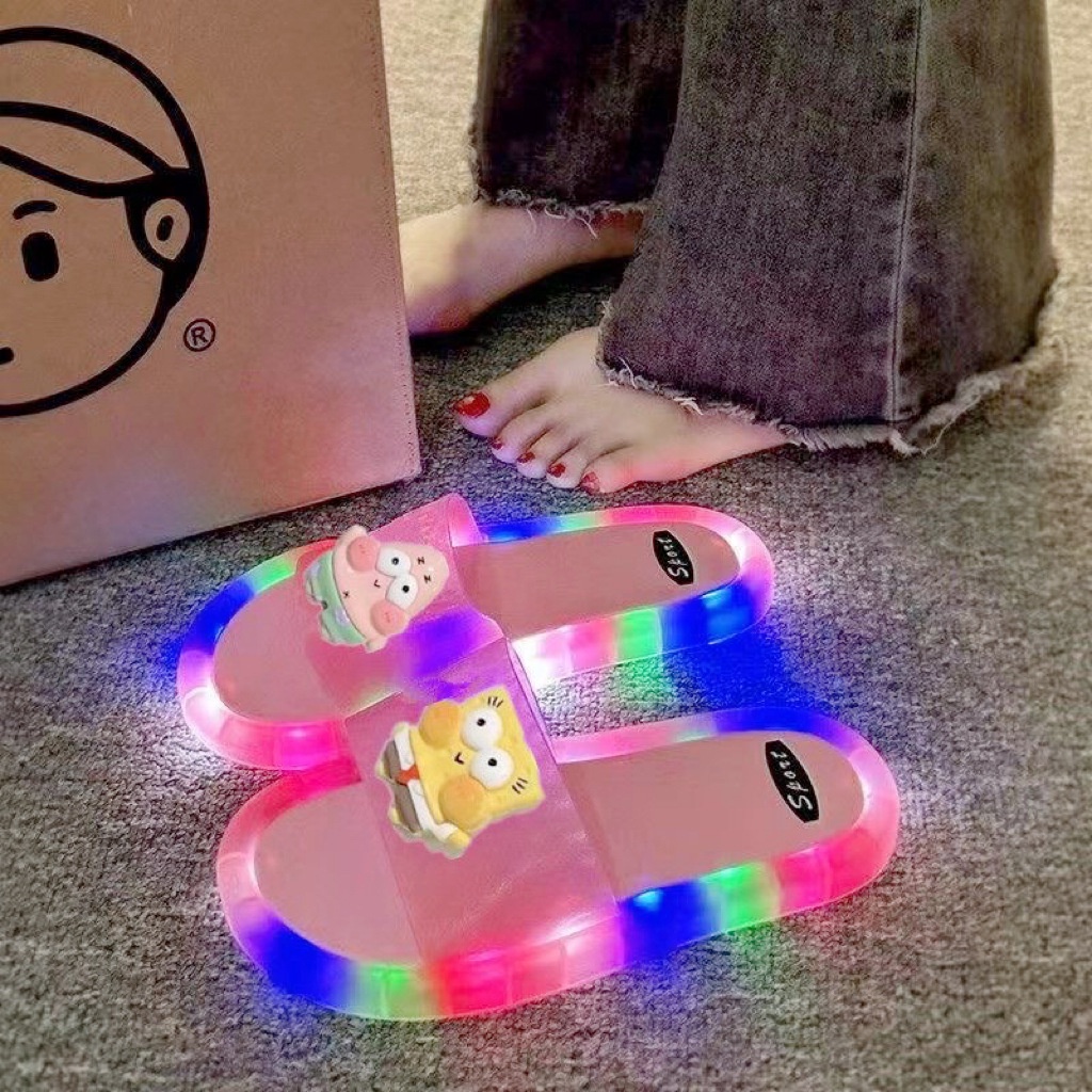 Dép Chống Trượt Có Đèn LED Phát Sáng Thời Trang Mùa Hè Cho Nữ