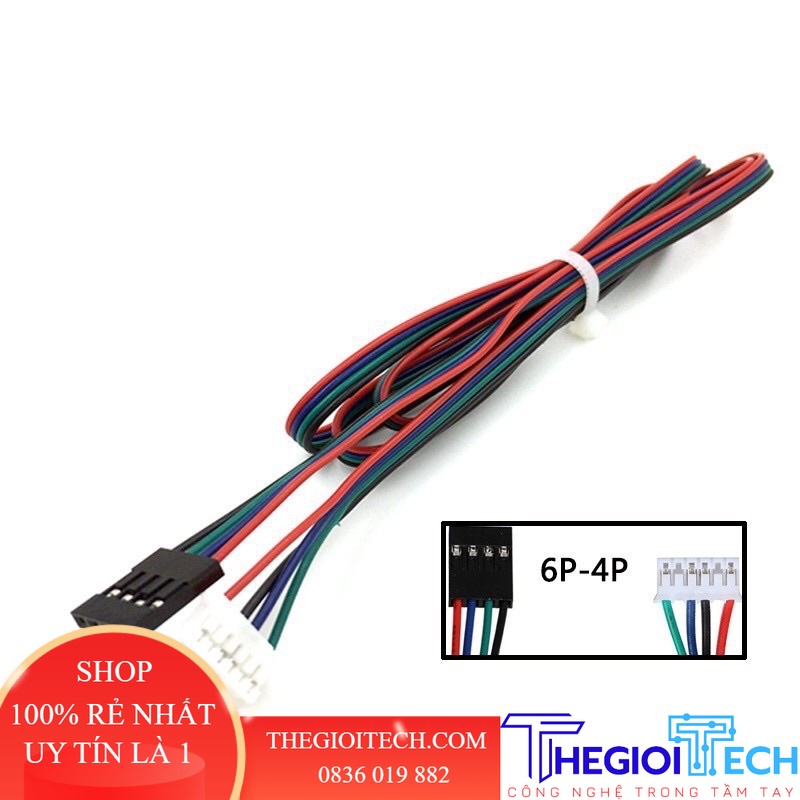 Dây bus nối động cơ bước (stepper) XH2.54mm máy in 3D,laser mini...( 1 mét )