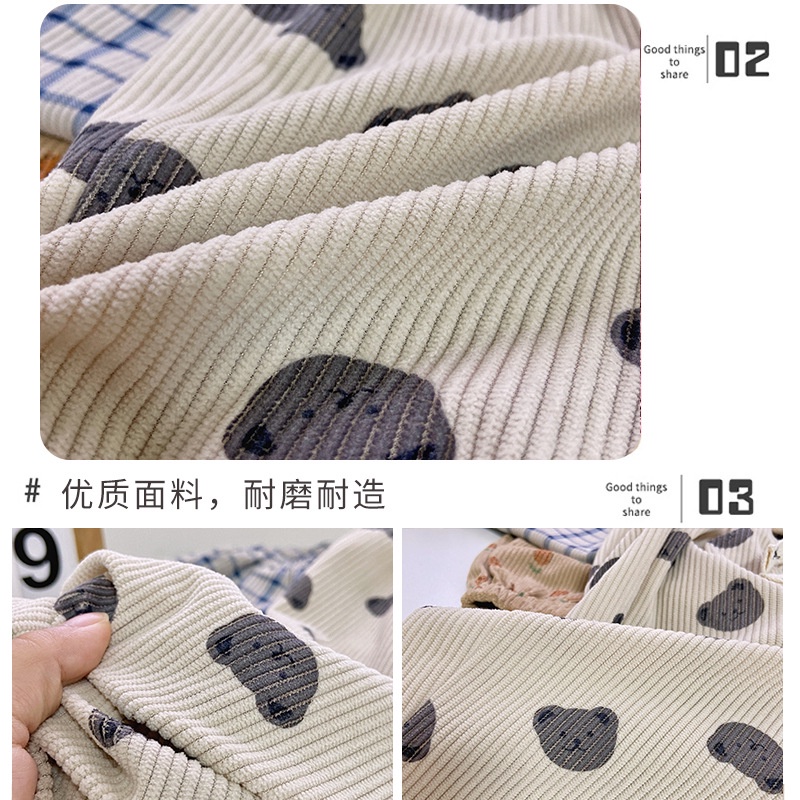 Quần Dài harem Dáng Rộng 70-150cm In Họa Tiết Hoạt Hình Phong Cách Hàn Quốc Thời Trang Thu Đông Cho Bé