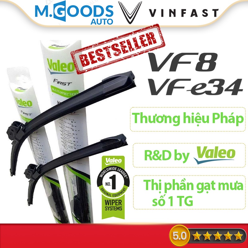 Gạt mưa Vinfast VF e34 - Gạt mưa Valeo thương hiệu Pháp Valeo First thân mềm cho Vinfast VF e34