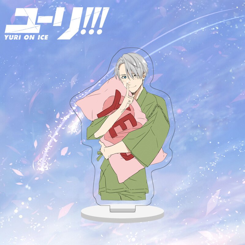 Mô hình Standee Yuri!!! On Ice Victor Nikiforov BL Anime để bàn tượng nhựa acrylic trong suốt Phụ kiện trang trí