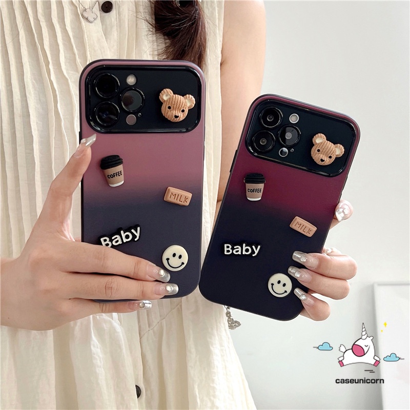 Dễ Thương Ốp Điện Thoại Mềm Hình Gấu Bông 3d Cho iphone 11 xr 13 7plus 14 15 12 pro max x xs max 7 6 15 8 6s plus se 2020