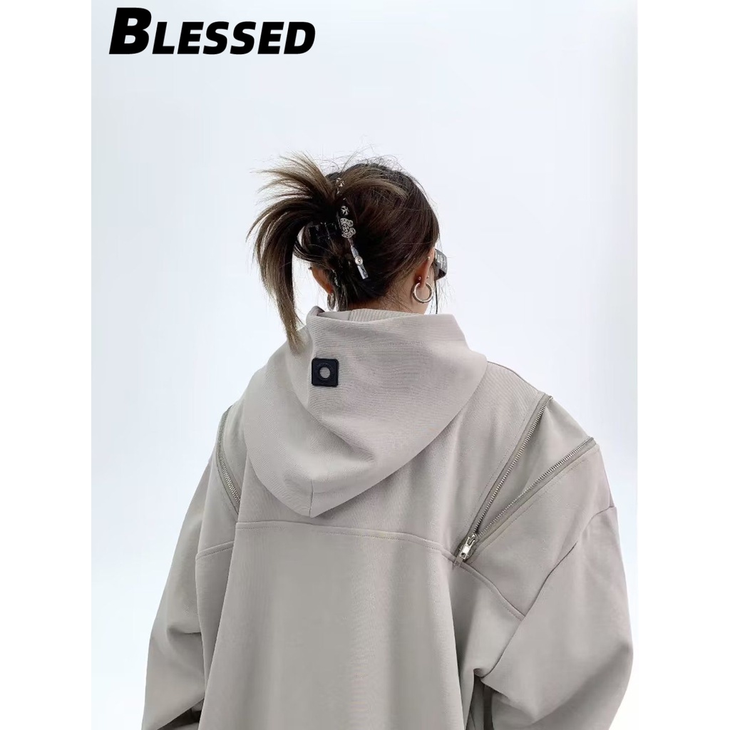 Blessed Áo Khoác hoodie áo khoác nữ zip hoodie Thanh lịch New Style INS casual WWY2391EL338Z230919