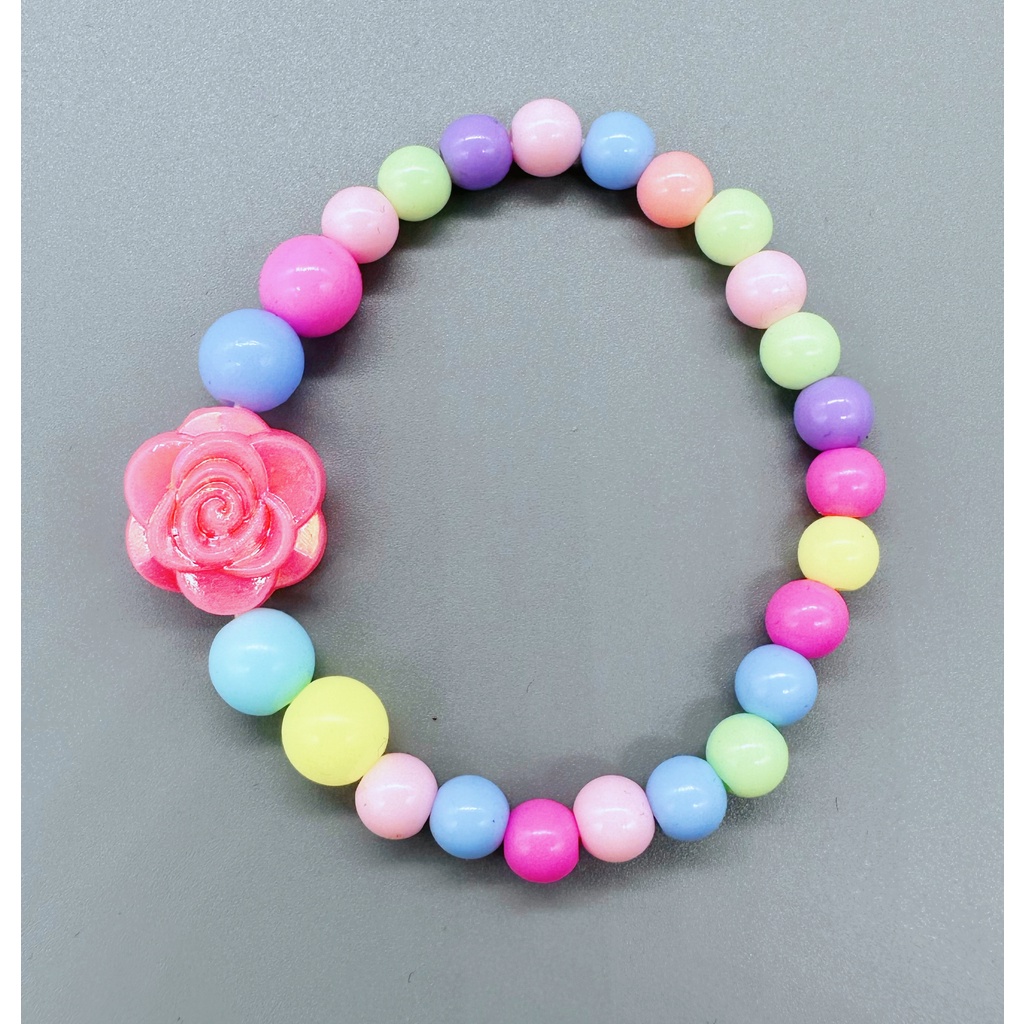 Vòng Tay resin acrylic Màu Sắc Thời Trang Cho Bé Gái