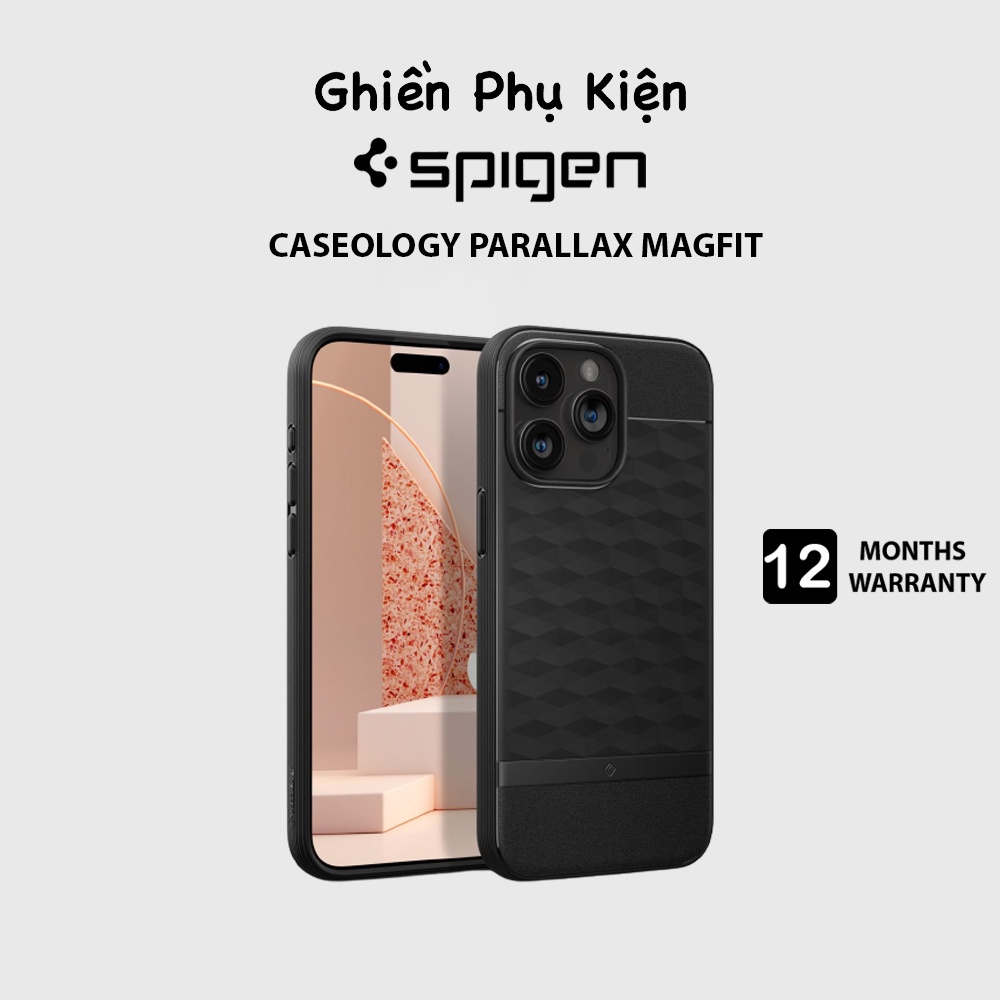 Ốp Lưng Spigen Caseology Parallax Magfit Dành Cho iPhone 15 Pro Max - Hàng Chính Hãng