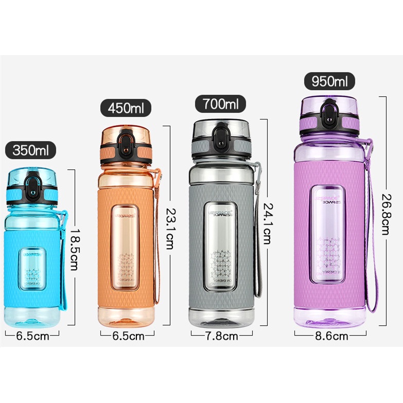 Uzspace Bình Nước Thể Thao Di Động Chống Tràn Chống Tràn Tiện Dụng