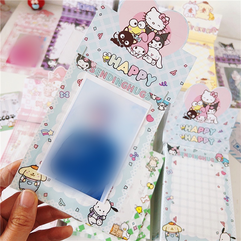 ⚡VẬN CHUYỂN NHANH⚡⚡ Anime Sanrio Hoạt Hình Dễ Thương Đầu Người Ngoài Hành Tinh Kuromi Out Vật Liệu đóng Gói Vật Liệu đóng Gói Quà Tặng Giấy Trang Trí