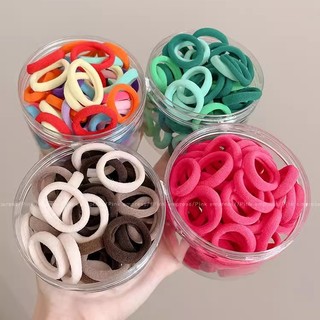 Set 50 Dây Thun Cột Tóc Nhiều Màu Cho Bé Gái
