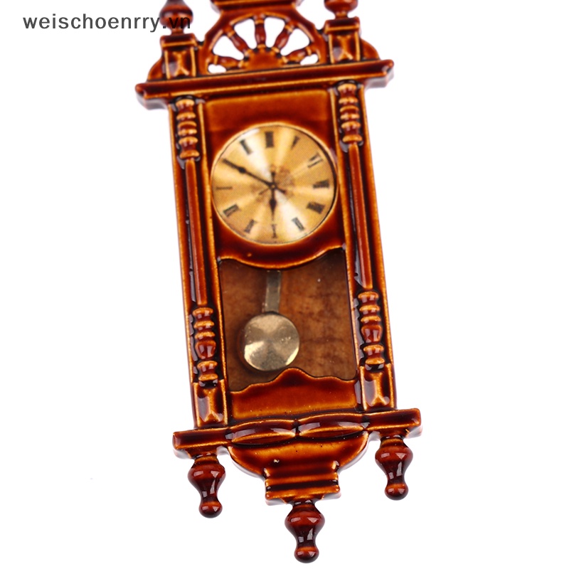 Ww Đồng Hồ Treo Tường Mini Tỉ Lệ 1: 12 Trang Trí Nhà Búp Bê vn