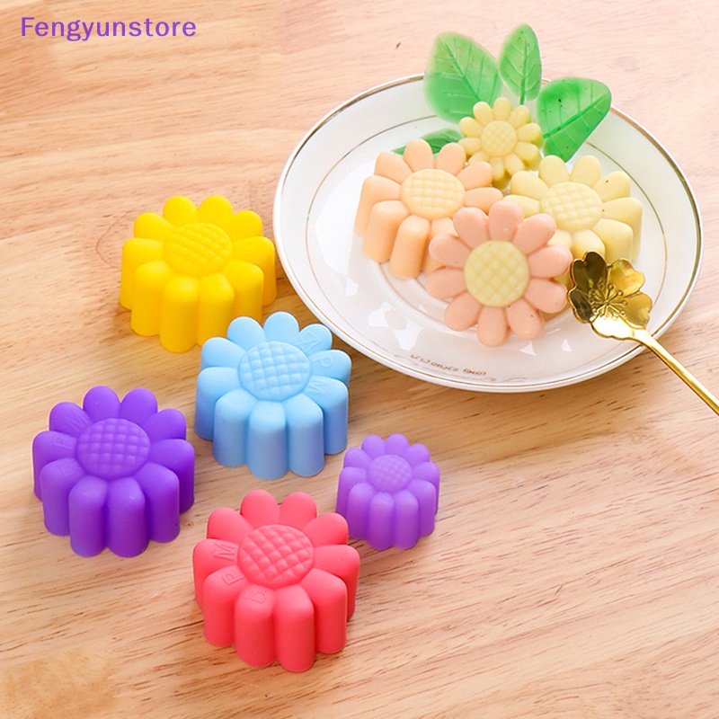 Khuôn Silicon Làm Bánh cupcake Hình Hoa Xinh Xắn vn