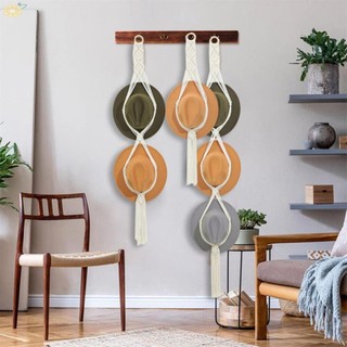 Hat Organizer 1-3 Hat Rope Hanger Hand-Woven Hat Display Rack Hat Rack