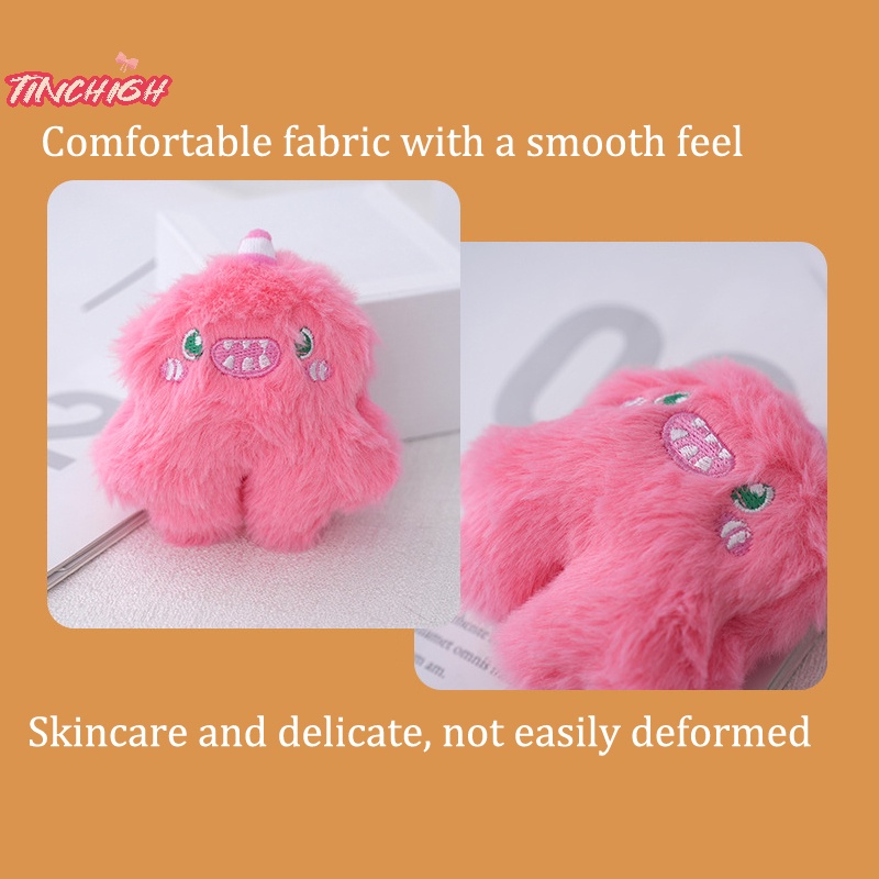 Móc Khóa Túi Xách Hình Búp Bê Mắt To Nhồi Bông Mềm Mại Chống Rơi Thông Dụng