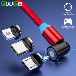 Cáp Sạc guugei usb Nam Châm 540° Cáp Sạc Nam Châm Cổng micro usb type c ios