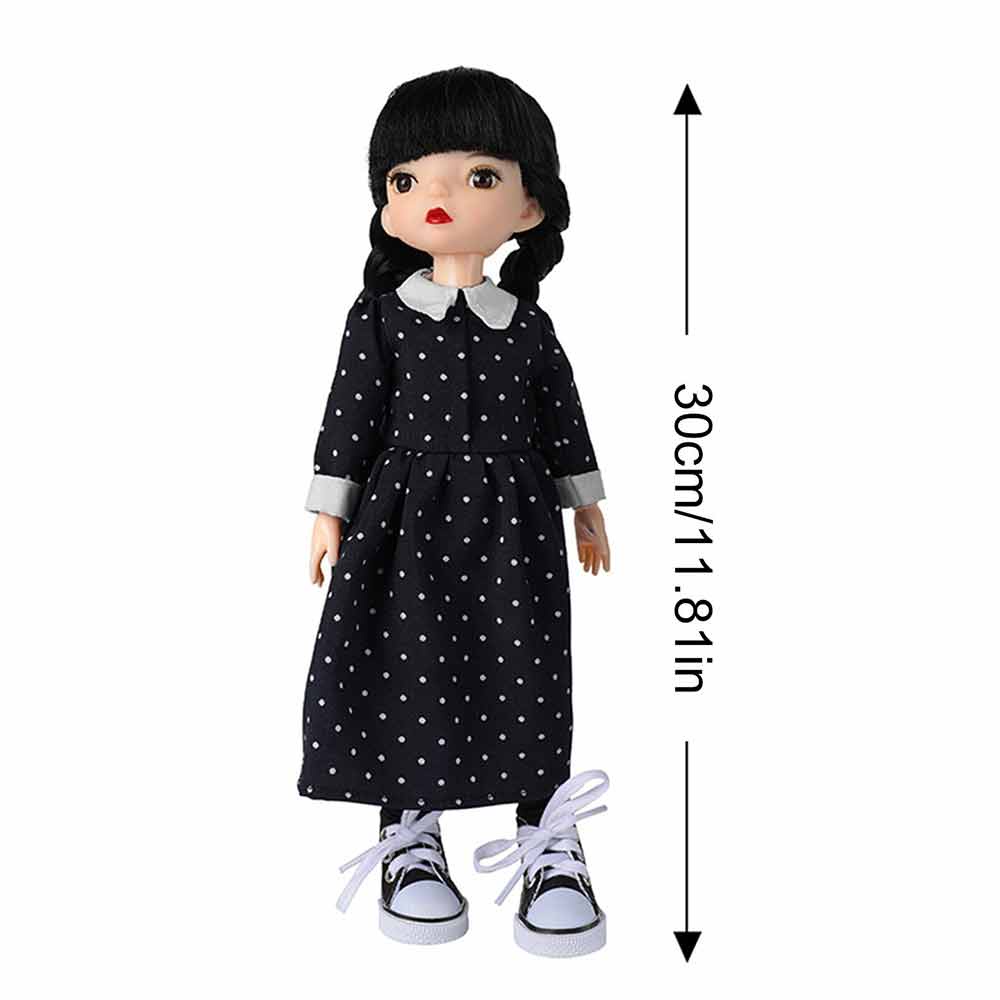 Wednesday Addams Doll Cartoon Anime Action Figures Model Toy Addams Family Princess Dolls Girls Birthday Gifts